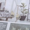 Cybche Boho Rhinestone Rabbit Stud Earrings Pearl Rabbit Earrings Crystal