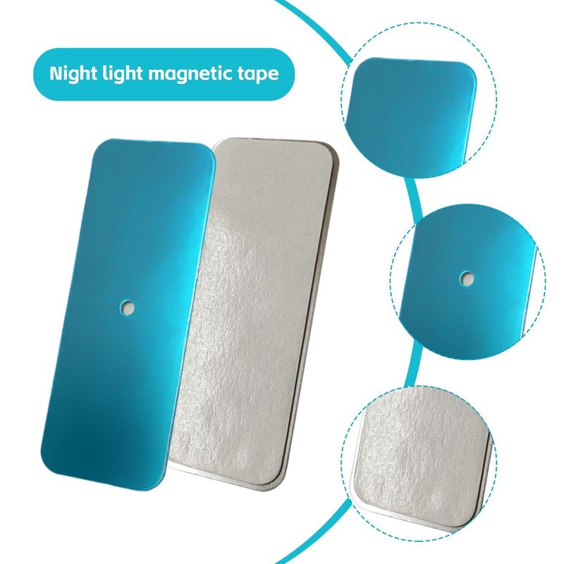 HINFHI 10 Pieces Of Metal Magnetic Patches, Cabinet Light Installation,