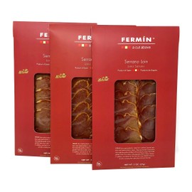 Serrano Loin Sliced 2 oz (3 Pack) by Fermin | Lomo Serrano Loncheado 2 oz (3 Pack) by Fermin