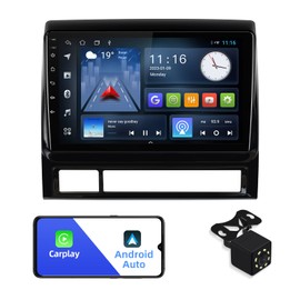 Android 10 Double Din Car Stereo for Toyota Tacoma 2005-2013 with 9 Inch Touchscreen Radio Built-in Wireless Carplay/Android Auto/GPS/Bluetooth/FM/AUX-in/Steering Wheel Control Backup Camera 2+32G