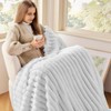 Wajade Fluffy Fleece Blanket Faux Fur Bed Throw Super Soft
