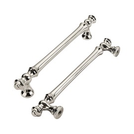 khtumeware 10 Pack 5 Inch(128mm) Polished Nickel Cabinet Pulls Drawer Pulls Kitchen Cabinet Hardware Zinc Pulls for Dresser Drawers.