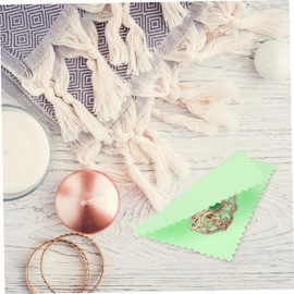 Pack of 50 Soft Cleaning Cloth Microfibre Cloths Cleaning Cloth Jewelry Platinum Cleaning Cloth Silver Cleaning Cloth Pop Silver Wipes Maintenance Accessories Wet Wipes Polishing Cloth