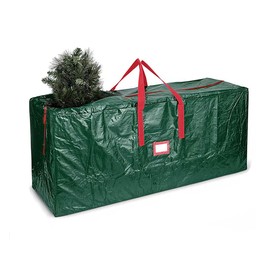RMAMSCOV Christmas Tree Storage Bag,Fits Up to 7.5/9 Ft. Tall Disassembled Tree, Holiday Artificial Disassembled Trees Storage Case,Christmas Storage Container (Green, 65”X 15”X 30”)