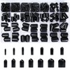 Hengxinc 221Pcs Rubber End Caps, 14 Sizes Bolt Covers Kit,