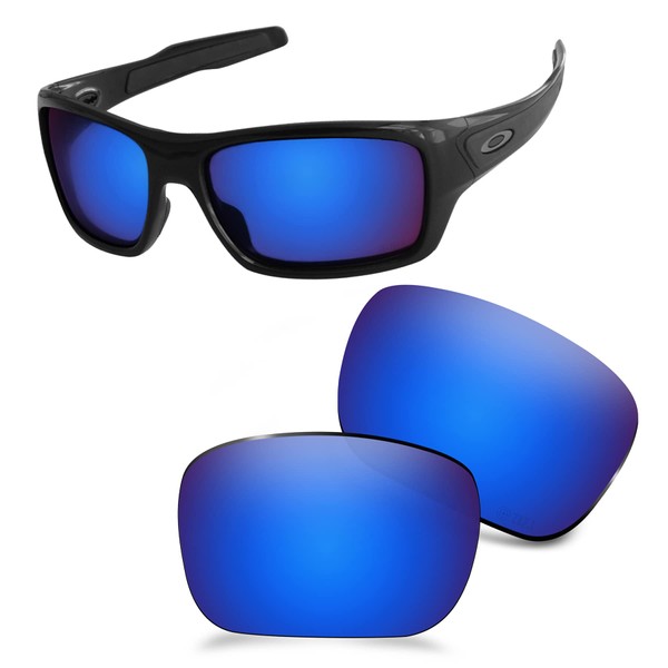AOZAN ANSI Z87.1 - Lentes de repuesto compatibles con gafas de sol Oakley Turbine OO9263, Azul Capri, Turbine