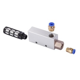 CV-20HS Pneumatic Vacuum Generator with Silencer – High-Speed Aluminum Ejector for Industrial Automation, Robotics & Noise-Sensitive Workspaces