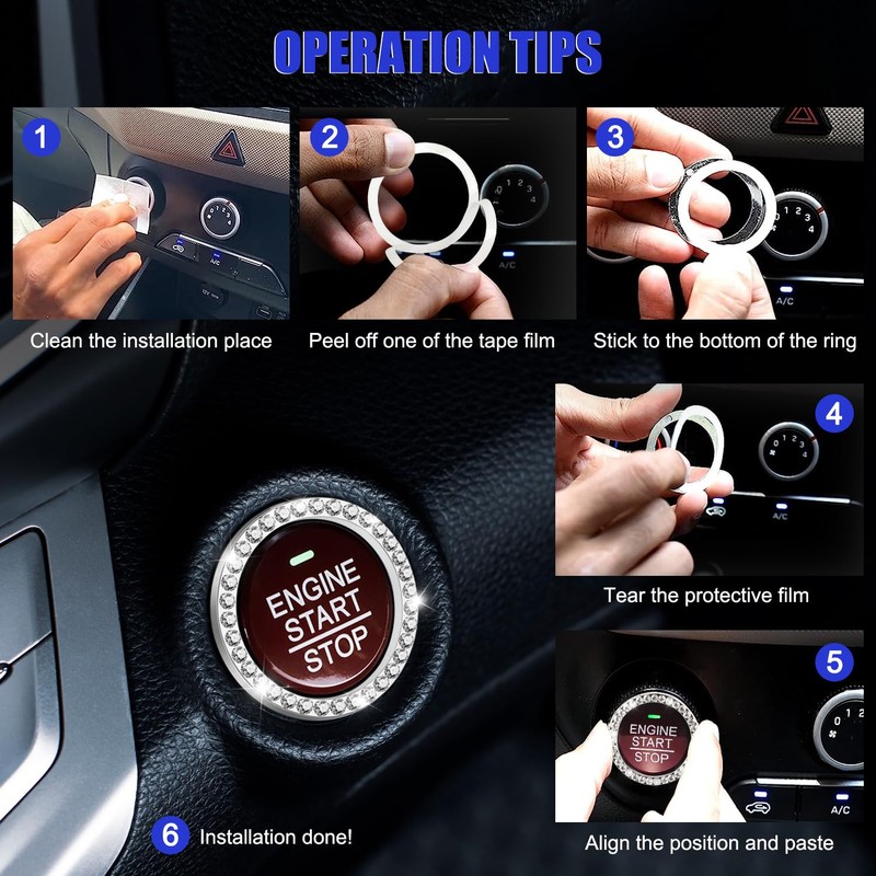 OUZORP Car Cup Coasters Blue 2 Pack with Push Start