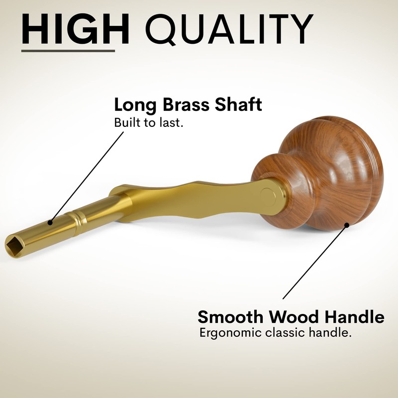 Grandfather Clock Winding Key Crank Winder Sligh Ridgeway Pearl