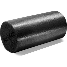 Yes4All Soft-Density Round PE Foam Roller for Pilates, Yoga, Balance & Exercises - 12 inch Black