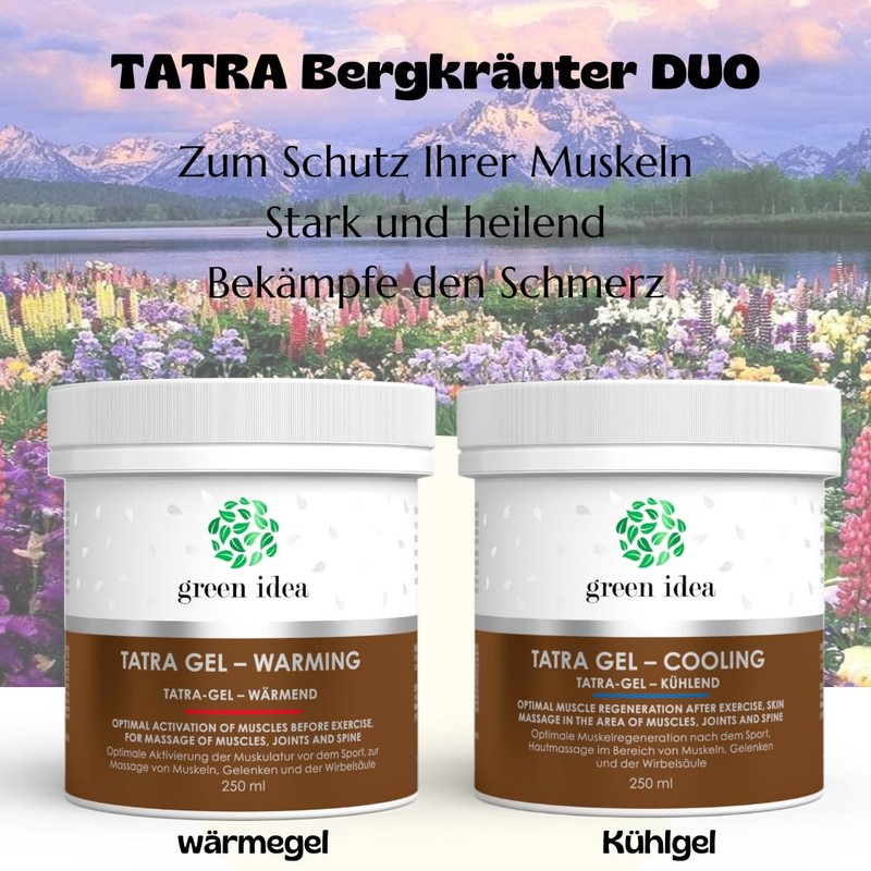 TOPVET Tatra Warming Herbal Gel for Aching Joints and Muscles,