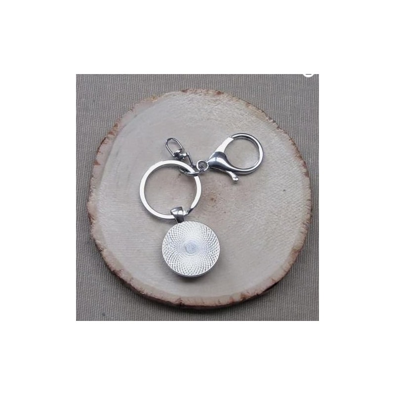 Key Ring Bag Jewellery Cabochon Eye God Horus Egypt Steel
