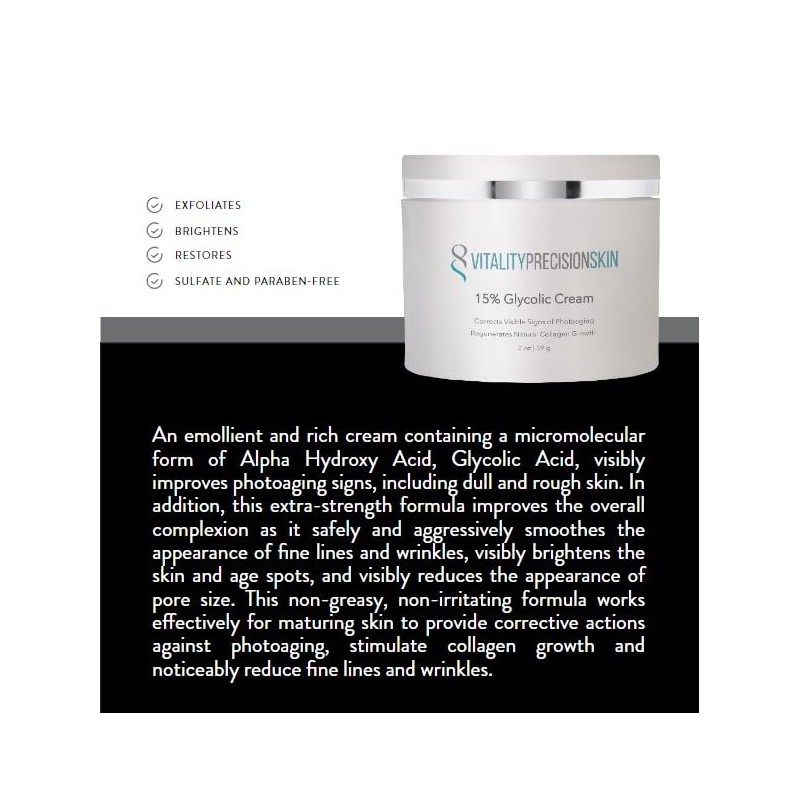 VITALITY PRECISION SKIN 15% Glycolic Cream