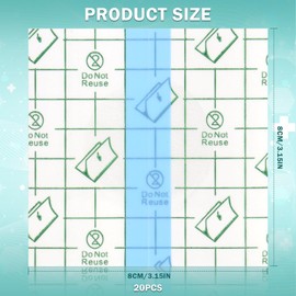 Freestyle Libre Sensor Covers, 25 Pack Waterproof Libre Sensor Covers-Transparent CGM Patches Without Glue Sensor Patches for Accurate Blood Glucose Monitoring