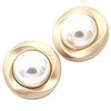 5 piezas de botones de oro con perlas de metal