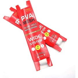 Namvo Slow-Dissolving Water-Soluble PVA Mesh Refill 5 Metres Long Nesting Device Special Bait Net for Fishing(Wide 25mm)
