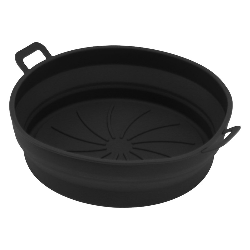 2PCS Fryer Silicone Liners Round 21cm Diameter with Handle Fryer