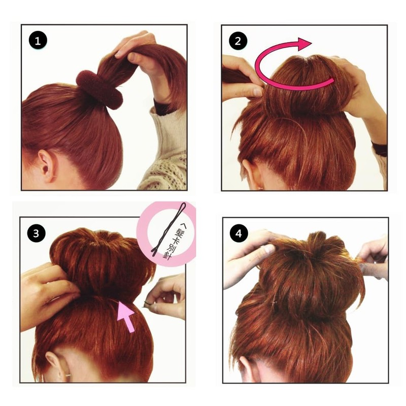 YFFSFDC Bun Hair Arrangement, Bun Hair Maker, Hairpin Donut, Bun