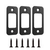 Deadbolt Strike Plate Door Backplate 1" x 2-1/4" Round Corner