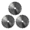 3-Pack 8"-24T Chisel Tooth Blades for Brush Cutter, Trimmer, Weed