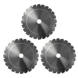 3-Pack 8"-24T Chisel Tooth Blades for Brush Cutter, Trimmer, Weed Eater，Resharpenable