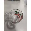 Libbey Vintage Libbey Christmas Holly and Berries D Handled Mugs