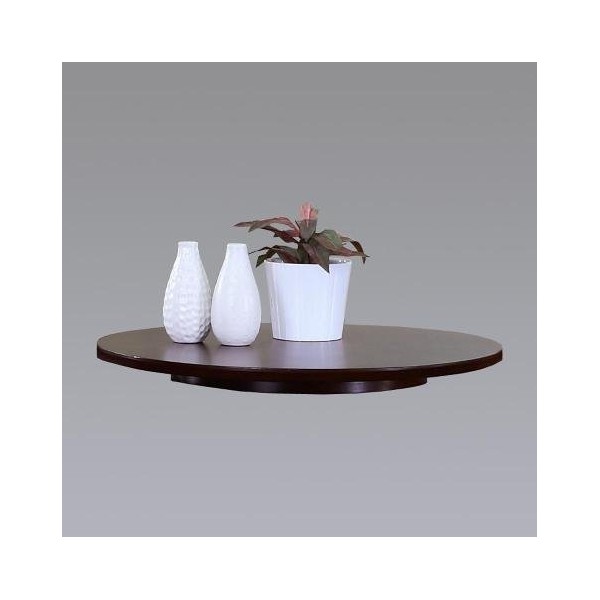 22" Espresso / Cappuccino Finish Large Lazy Susan