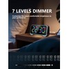 Mesqool Digital Alarm Clock, Dynamic RGB Colour Changing Clock, RGB