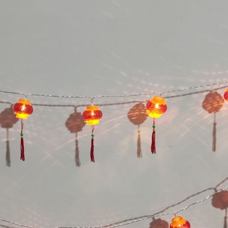Red Chinese Lantern String Lights LED Light Beads Waterproof New