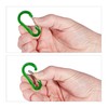 Relaxdays Carabiner, set of 30, 14 key rings, key rings,