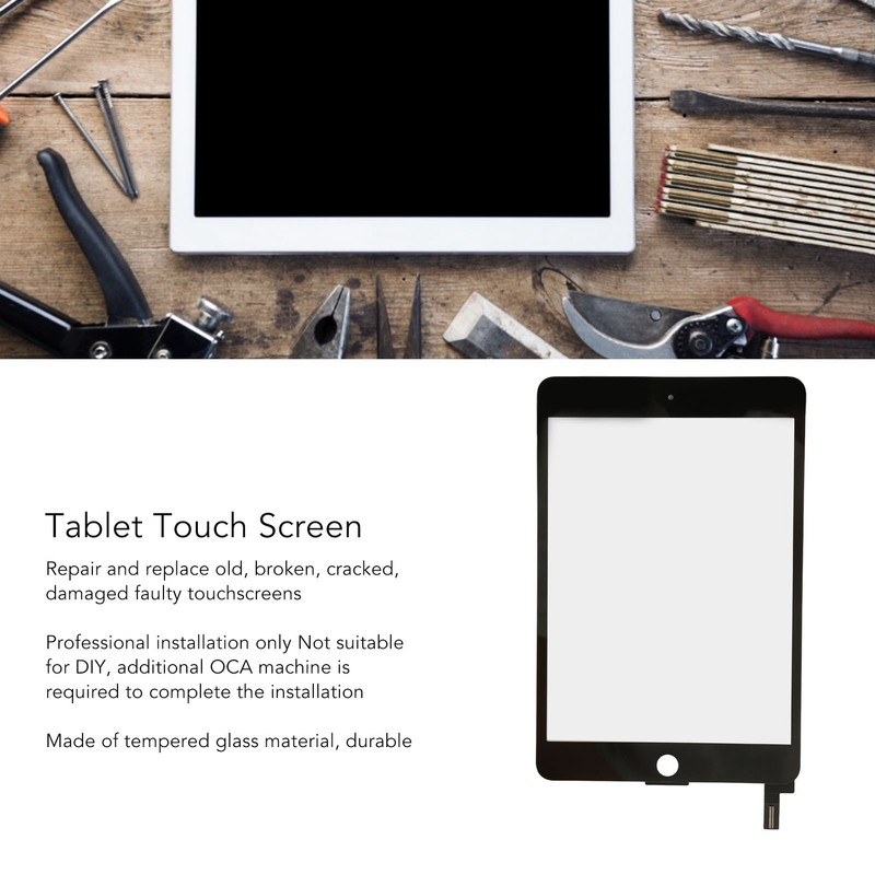 Tablet Touch Screen Black Touch Screen Glass Digitizer Panel Replacement