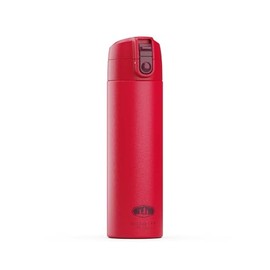 GSI Outdoors Microlite 500 Flip Water Bottle – Lightweight 17 fl. oz. Stainless Steel Insulated Bottle with Flip-Top Cap for Hot and Cold Beverages (Ruby)