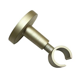 GARDINIA Kira Series Ceiling Support for Curtain Pole with Metal Mounting Plate, 1-Track Open, Includes All Mounting Parts, Diameter 19 mm, Champagne