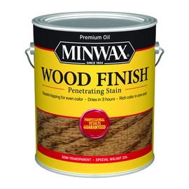 Minwax 710760000 Wood Finish - Penetrates, Stains & Seals, 250 VOC, gallon, Special Walnut