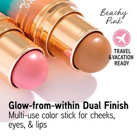 Physicians Formula Rubor e Iluminador Stick Multiusos Butter Glow and Go Tono Beachy Pink