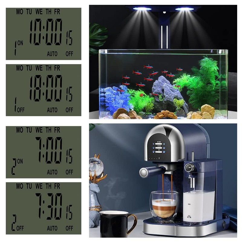 Digital Plug-in Timer Outlet Socket 20 on/Off Programmable Timer Switch