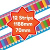 Colourful Pencils Classroom Trimmers 14.25m long Notice Board Display Borders
