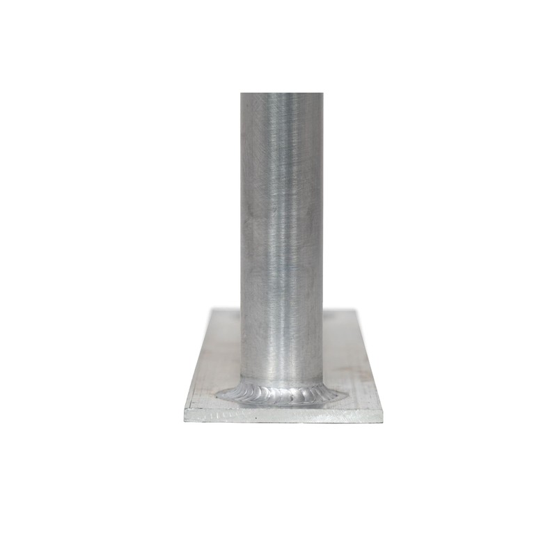 35" (H) x 13" (W) Aluminum Handrail w/Flate Base Plate