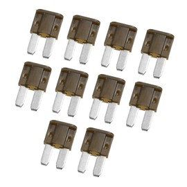 X AUTOHAUX 10pcs 7.5A Car Mini Blade Fuses for Boat Truck Motorcycle Brown