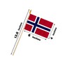 Norway Stick Flag 4x6IN 12 Pack Small Mini Norwegians National