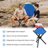 2 PCS Travel Folding Camping Stool, 17 Inch Folding Outdoor