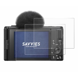 Savvies 6 Pack Screen Protector compatible with Sony ZV-1F Protection Film Clear