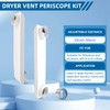 25-55 Inch-Periscope Dryer Vent Flat Dryer Vent Duct 4 Inch
