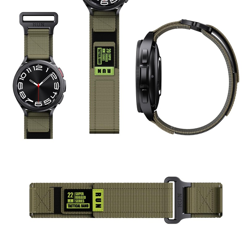 [SQHYWJ] Watch Strap Tactical Nylon Loop Watch Replacement Band 20mm