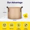 iPower 10-Pack 10 Gallon Plant Bags Heavy Duty Thickened Nonwoven