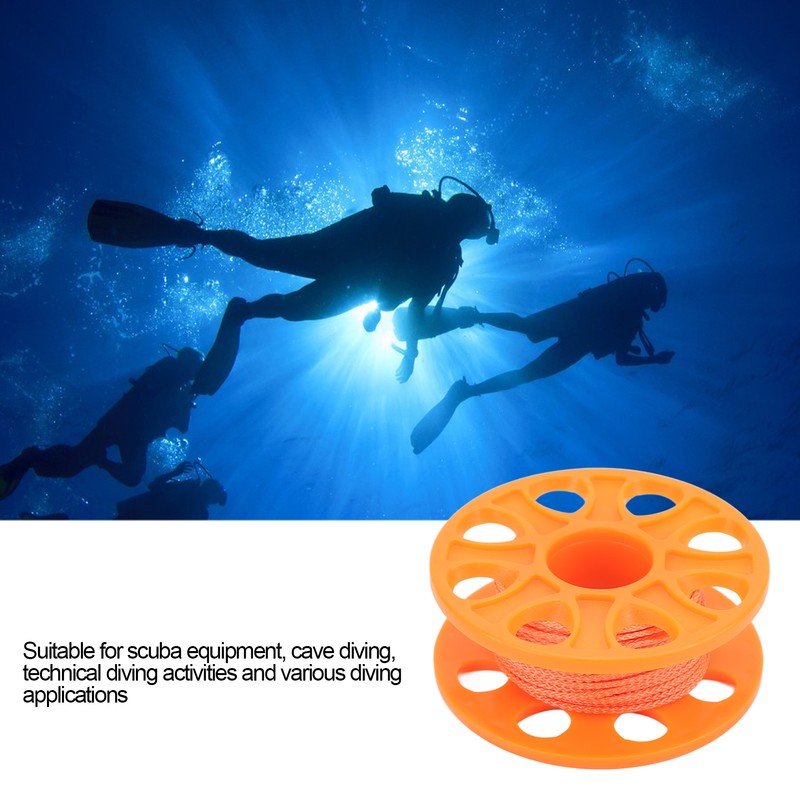 Diving Spool Plastic Prevent Winding Lightweight Diving Finger Reel with