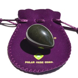 Real Nephrite Jade Egg, Undrilled, Made of 100% Natural and Genuine Nephrite Jade (Canadian Jade), Medium Size