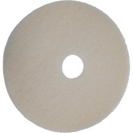 PRO SOURCE Floor Stripping Pads: 5 Pack, White Fine Polyester, 17" Diameter