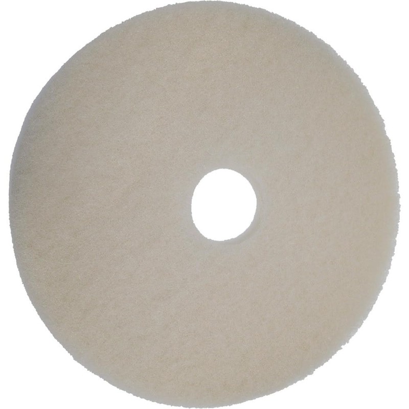 PRO SOURCE Floor Stripping Pads: 5 Pack, White Fine Polyester,