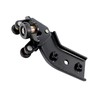 IBESTWOLF Black Durable Upper Lower Sliding Door Roller Bracket Right